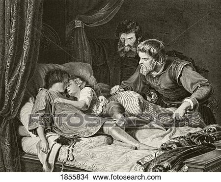 The Murder Of The Princes, Edward And Richard, In The Tower Of London. From The National And Domestic History Of England By William Aubrey Published London Circa 1890 View Large Photo Image Picture - The Murder Of The Princes, Edward And Richard, In The Tower Of London. From The National And Domestic History Of England By William Aubrey Published London Circa 1890. Fotosearch