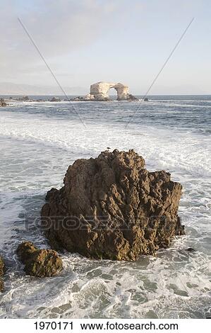 Stock Image - The Natural Monument Of La Portada De Antofagasta, Antofagasta Region, Chile. Fotosearch