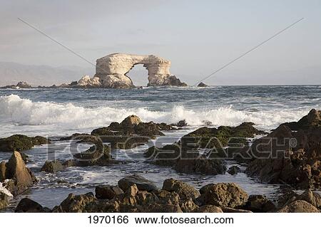 Stock Photograph - The Natural Monument Of La Portada De Antofagasta, Antofagasta Region, Chile. Fotosearch