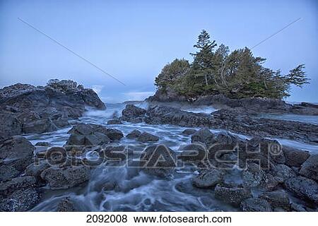 The Ocean At Dawn During A Winter Storm; Tofino Vancouver Island British Columbia Canada View Large Photo Image Stock Photo - The Ocean At Dawn During A Winter Storm; Tofino Vancouver Island British Columbia Canada. Fotosearch