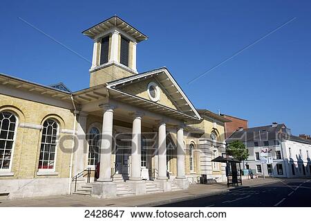 The old corn exchange, now the Discovery Centre; Winchester, Hampshire, England View Large Photo Image Stock Photo - The old corn exchange, now the Discovery Centre; Winchester, Hampshire, England. Fotosearch