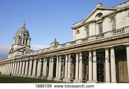 Stock Photo - The Old Naval College At Greenwich, Exterior. Fotosearch
