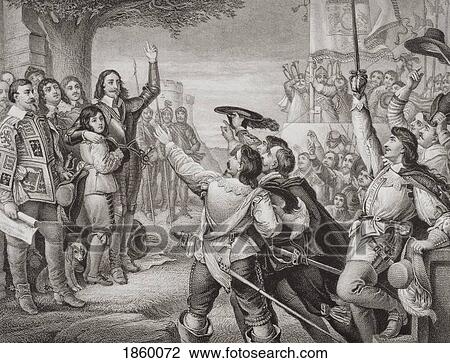 The Opening Scene Of The Great Civil War. Charles I Erecting His Standard At Nottingham, August 25 1642. Engraved By T. Bauer After C. W. Cope. From The Book “Illustrations Of English And Scottish History†Volume 1 View Large Photo Image Stock Image - The Opening Scene Of The Great Civil War. Charles I Erecting His Standard At Nottingham, August 25 1642. Engraved By T. Bauer After C. W. Cope. From The Book “Illustrations Of English And Scottish History†Volume 1. Fotosearch