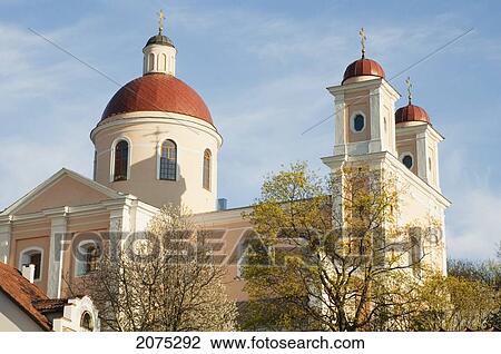 Stock Image - The Orthodox Church Of The Holy Spirit, Vilnius, Lithuania. Fotosearch