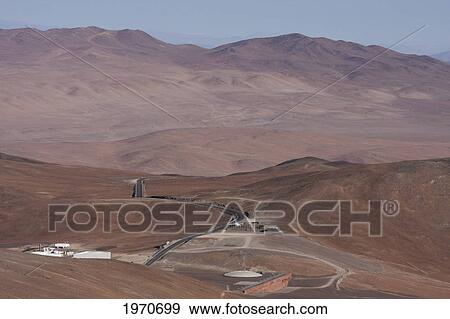 The Paranal Residencia Of The European Southern Observatory, As Seen From Cerro Paranal, Antofagasta Region, Chile View Large Photo Image Stock Photo - The Paranal Residencia Of The European Southern Observatory, As Seen From Cerro Paranal, Antofagasta Region, Chile. Fotosearch