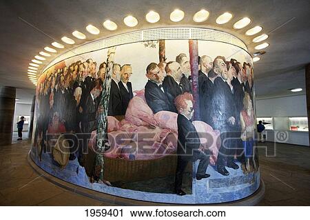 Stock Image - The Path Of The Representatives To St. Paul's Church Mural In The Main Rotunda Of The St. Paul's Church At Frankfurt Am Main, Germany. Fotosearch