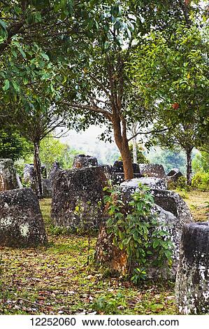 The Phonsavan Plain of Jars; Phonsavan, Laos View Large Photo Image Stock Image - The Phonsavan Plain of Jars; Phonsavan, Laos. Fotosearch