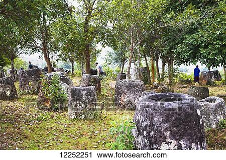 The Phonsavan Plain of Jars, site 3; Laos View Large Photo Image Stock Image - The Phonsavan Plain of Jars, site 3; Laos. Fotosearch