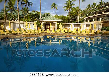 The pool at Four Seasons Resort Lanai at Manele Bay; Lanai, Hawaii, United States of America View Large Photo Image Stock Photo - The pool at Four Seasons Resort Lanai at Manele Bay; Lanai, Hawaii, United States of America. Fotosearch