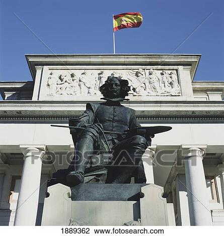 The Prado Museum With Statue Of Velazquez View Large Photo Image Stock Image - The Prado Museum With Statue Of Velazquez. Fotosearch