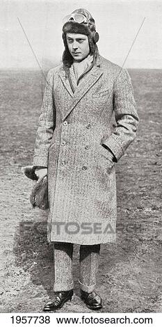 Stock Photo - The Prince Of Wales, Later King Edward Viii, Ready For A Flight In 1927. Edward Viii, Edward Albert Christian George Andrew Patrick David, Later The Duke Of Windsor, 1894. Fotosearch