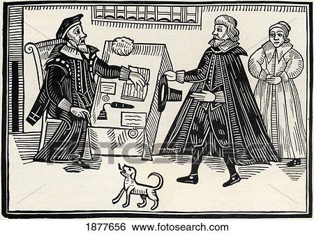 Stock Photograph - The Proctor And Parator. From The Book Short History Of The English People By J. R. Green Published London 1893.. Fotosearch