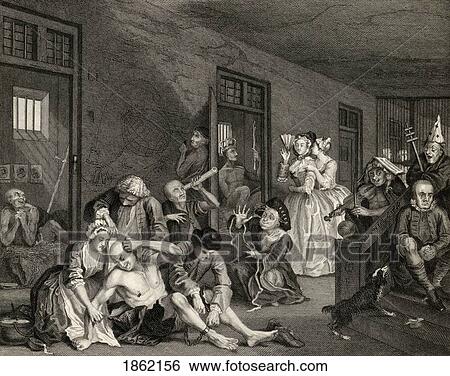 The Rakes Progress Scene In Bedlam From The Original Picture By Hogarth From The Works Of Hogarth Published London 1833 View Large Photo Image Stock Photograph - The Rakes Progress Scene In Bedlam From The Original Picture By Hogarth From The Works Of Hogarth Published London 1833. Fotosearch