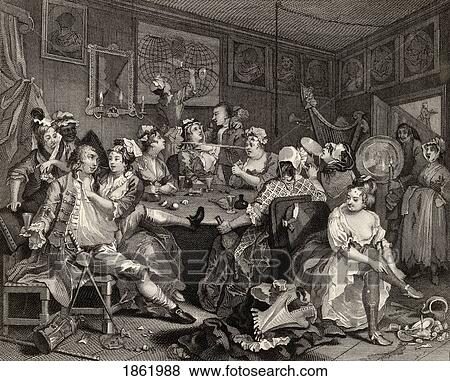 The Rakes Progress Tavern Scene From The Original Picture By Hogarth From The Works Of Hogarth Published London 1833 View Large Photo Image Stock Photo - The Rakes Progress Tavern Scene From The Original Picture By Hogarth From The Works Of Hogarth Published London 1833. Fotosearch