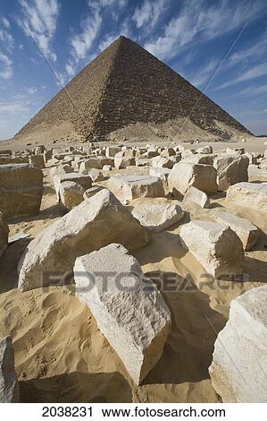Stock Image - The Red Pyramid; Dashur Egypt. Fotosearch
