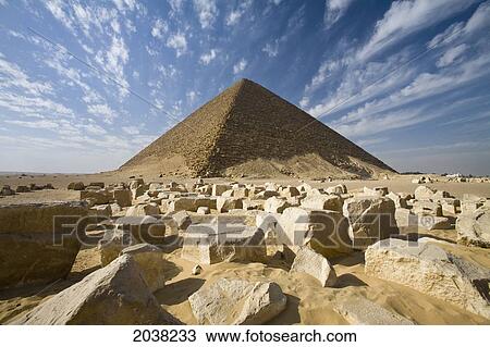 Stock Image - The Red Pyramid; Dashur Egypt. Fotosearch