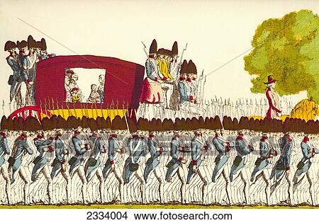 The Return Of The French Royal Family To Paris, France, 25Th June 1791. From A Contemporary Print. View Large Photo Image Picture - The Return Of The French Royal Family To Paris, France, 25Th June 1791. From A Contemporary Print.. Fotosearch