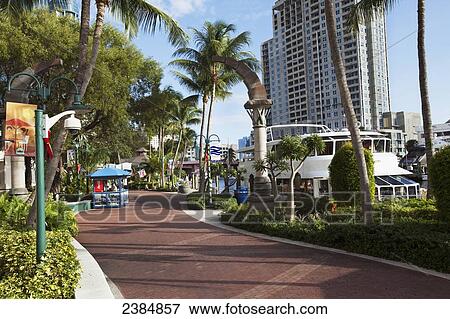The Riverwalk; Ft. Lauderdale, Florida, United States of America View Large Photo Image Stock Photo - The Riverwalk; Ft. Lauderdale, Florida, United States of America. Fotosearch