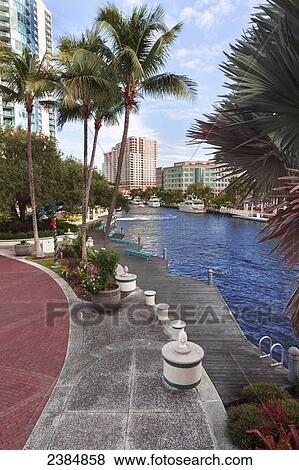 The Riverwalk; Ft. Lauderdale, Florida, United States of America View Large Photo Image Stock Photo - The Riverwalk; Ft. Lauderdale, Florida, United States of America. Fotosearch
