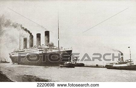 The Rms Titanic Of The White Star Line. From The Story Of 25 Eventful Years In Pictures, Published 1935. View Large Photo Image Stock Photo - The Rms Titanic Of The White Star Line. From The Story Of 25 Eventful Years In Pictures, Published 1935.. Fotosearch