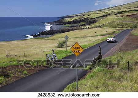 The road through Kaupo along the coast; Maui, Hawaii, United States of America View Large Photo Image Stock Image - The road through Kaupo along the coast; Maui, Hawaii, United States of America. Fotosearch