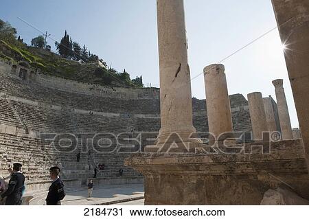 The Roman Amphitheatre Of Amman, Jordan, Middle East View Large Photo Image Stock Image - The Roman Amphitheatre Of Amman, Jordan, Middle East. Fotosearch
