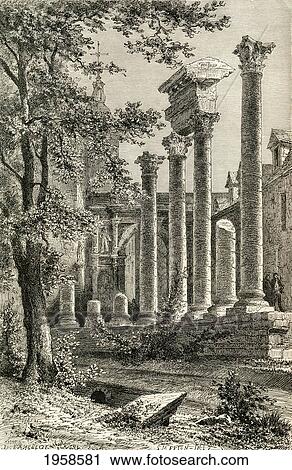 Stock Image - The Roman Theatre, Besan. Fotosearch