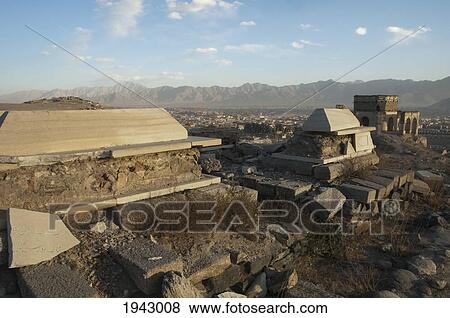 Stock Photo - The Royal Family Cemetery Next To The Tomb Of Nadir Khan In Kabul,, Afghanistan. Fotosearch