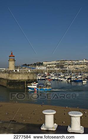 Picture - The Royal Harbour and marina; Ramsgate, Thanet, Kent, England. Fotosearch