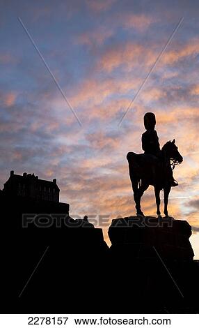 The Royal Scots Greys monument on Princes Street; Edinburgh, Scotland View Large Photo Image Stock Photo - The Royal Scots Greys monument on Princes Street; Edinburgh, Scotland. Fotosearch