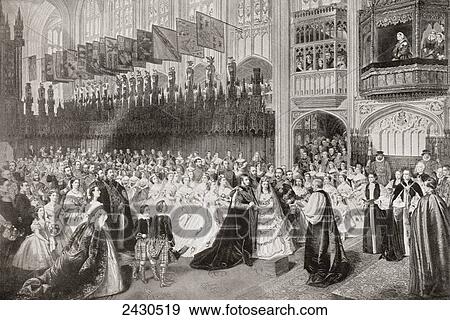 The Royal Wedding between Albert Edward, Prince of Wales, future King Edward VII and Alexandra of Denmark at St. George's Chapel, Windsor, Enlgand, March 10, 1863. From Edward VII His Life and Times, published 1910. View Large Photo Image Stock Photo - The Royal Wedding between Albert Edward, Prince of Wales, future King Edward VII and Alexandra of Denmark at St. George's Chapel, Windsor, Enlgand, March 10, 1863. From Edward VII His Life and Times, published 1910.. Fotosearch