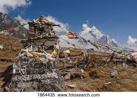 The Scott Fisher Memorial, Above Dughla; Dughla, Nepal View Large Photo Image Stock Photography - The Scott Fisher Memorial, Above Dughla; Dughla, Nepal. Fotosearch