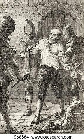 The Scourging Of George Penn During The Spanish Inquisition. From The Book Of Martyrs By John Foxe, Published C. 1865. View Large Photo Image Picture - The Scourging Of George Penn During The Spanish Inquisition. From The Book Of Martyrs By John Foxe, Published C. 1865.. Fotosearch