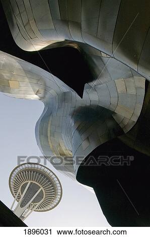 The Seattle Space Needle And The Seattle Music Experience Building; Seattle, Washington, United States Of America View Large Photo Image Stock Image - The Seattle Space Needle And The Seattle Music Experience Building; Seattle, Washington, United States Of America. Fotosearch
