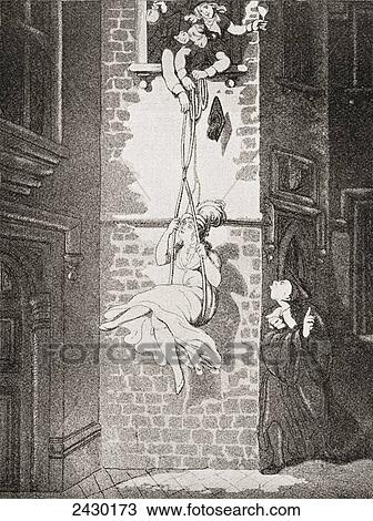 The secret guest at the College, after the painting by Thomas Rowlandson. The students raise a girl by a rope to their rooms. From Illustrierte Sittengeschichte vom Mittelalter bis zur Gegenwart by Eduard Fuchs, published 1912. View Large Photo Image Stock Image - The secret guest at the College, after the painting by Thomas Rowlandson. The students raise a girl by a rope to their rooms. From Illustrierte Sittengeschichte vom Mittelalter bis zur Gegenwart by Eduard Fuchs, published 1912.. Fotosearch