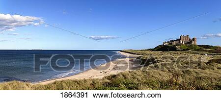 The Shores Of Bamborough; Bamborough, Northumberland, England View Large Photo Image Stock Image - The Shores Of Bamborough; Bamborough, Northumberland, England. Fotosearch