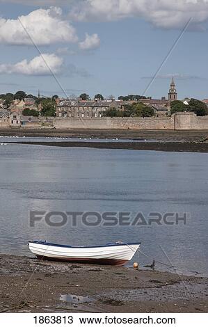 Stock Image - The Shores Of Berwick, Northumberland, England. Fotosearch
