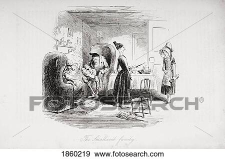 The Smallweed Family. Illustration By Phiz (Hablot Knight Browne) 1815-1882. From The Book Bleak House By Charles Dickens. Published London 1853. View Large Photo Image Stock Photo - The Smallweed Family. Illustration By Phiz (Hablot Knight Browne) 1815-1882. From The Book Bleak House By Charles Dickens. Published London 1853.. Fotosearch