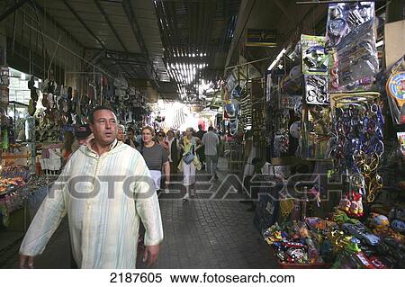 Stock Photography - The Souk Marrakesh Morocco. Fotosearch