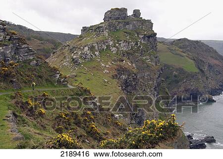 Stock Photograph - The South West Coast Path Near Lynmouth, Exmoor, United Kingdom. Fotosearch