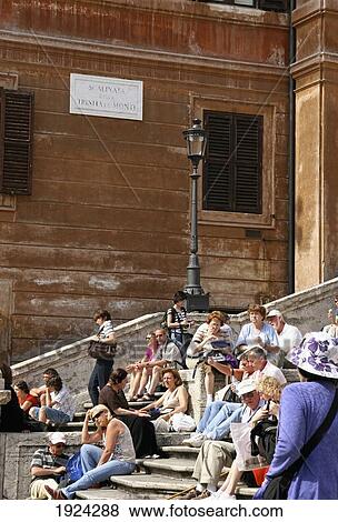 Stock Photo - The Spanish Steps. Fotosearch