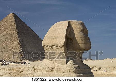 The Sphinx With The Pyramid In Background View Large Photo Image Stock Image - The Sphinx With The Pyramid In Background. Fotosearch