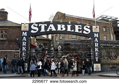 Stock Photo - The Stables in Camden Market, North London, London, UK. Fotosearch