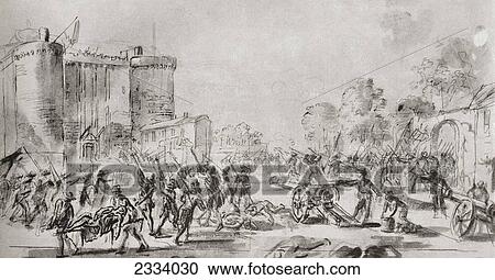 The Storming Of The Bastille, Paris, France, 14Th July, 1789. From A Contemporary Print. View Large Photo Image Stock Image - The Storming Of The Bastille, Paris, France, 14Th July, 1789. From A Contemporary Print.. Fotosearch
