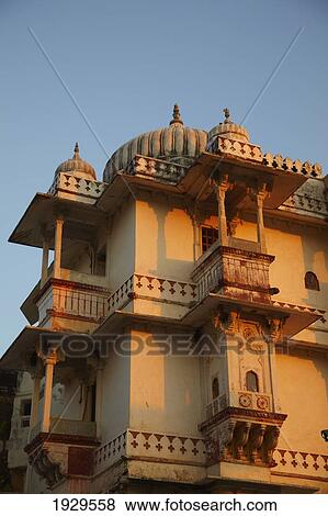 Stock Photo - The sun setting on Castle Bijapur Rajasthan India. Fotosearch