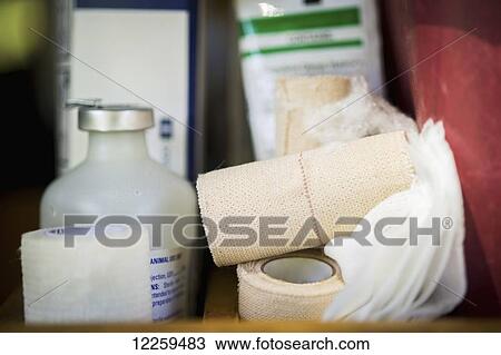 The supplies of an equine vet; Sparks, Maryland, United States of America View Large Photo Image Stock Image - The supplies of an equine vet; Sparks, Maryland, United States of America. Fotosearch