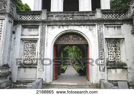 THE TEMPLE OF LITERATURE HANOI VIETNAM View Large Photo Image Stock Photography - THE TEMPLE OF LITERATURE HANOI VIETNAM. Fotosearch