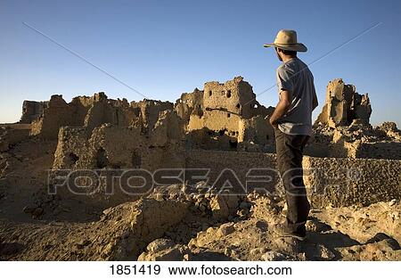 Stock Photo - The Temple Of The Oracle; Egypt, Africa. Fotosearch