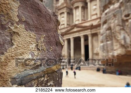The Temple Or Treasury In Petra, Jordan, Middle East View Large Photo Image Picture - The Temple Or Treasury In Petra, Jordan, Middle East. Fotosearch