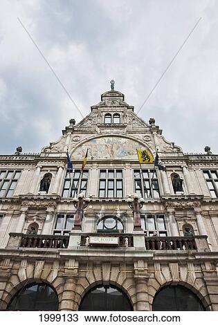 Stock Image - The Theatre Of Ghent; Ghent Oost-Vlaanderen Belgium. Fotosearch